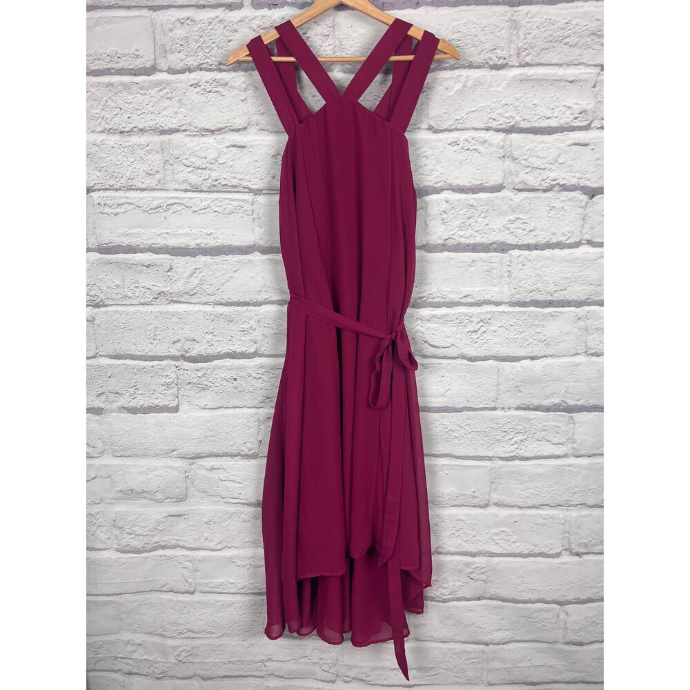 Torrid Women's L Romantic Feminine Ethereal Coquette Vacation Halter Midi Dress - Picture 3 of 10